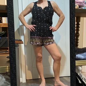 ShoSho Paisley w/elephants Romper